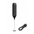 Espumador eléctrico recargable para leche con varilla de acero inoxidable para preparar cappuccinos, lattes y otras bebidas con espuma.