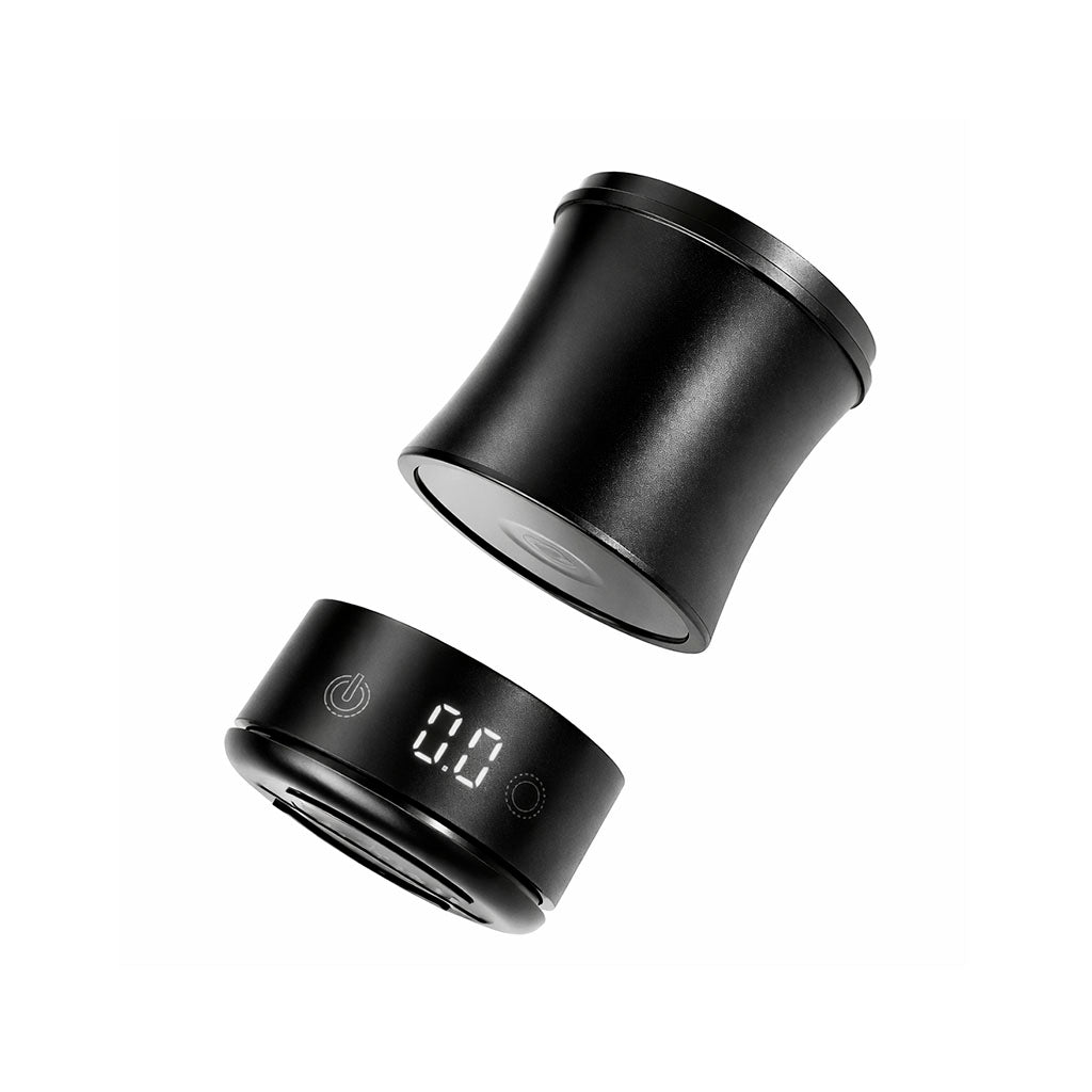 Báscula digital para café con vaso desmontable, pantalla LED y batería recargable. Ideal para pesar café en grano o molido con precisión en cada preparación.