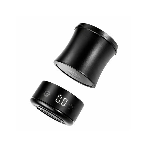 Báscula digital para café con vaso desmontable, pantalla LED y batería recargable. Ideal para pesar café en grano o molido con precisión en cada preparación.
