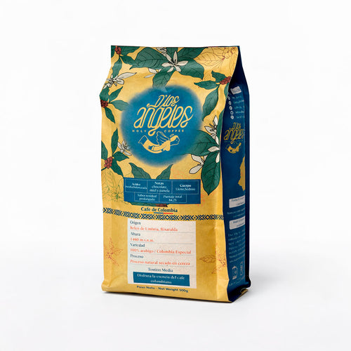 Café molido de especialidad colombiano 500 g Café D'Los Ángeles elaborado con café 100 % arábica de Belén de Umbría, Risaralda.